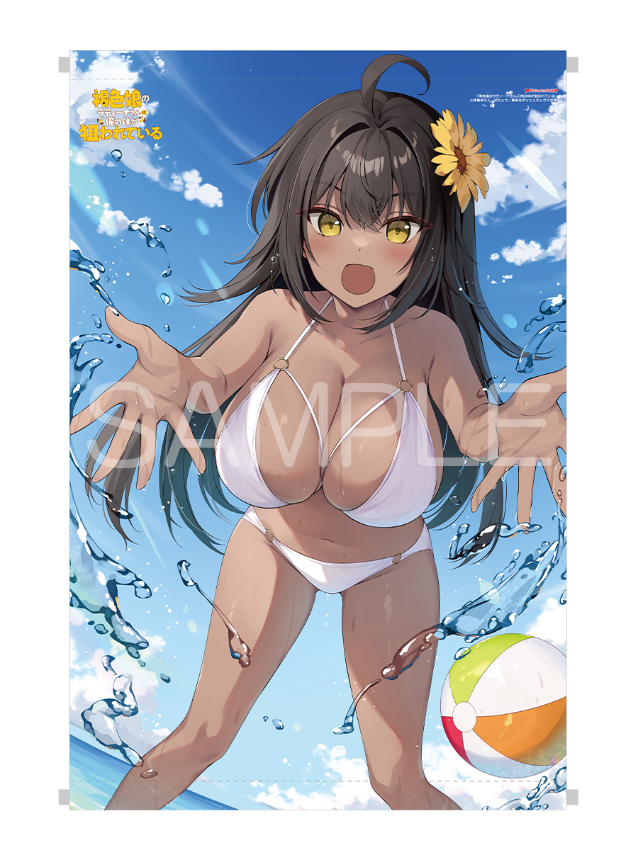 【未開封】褐色娘のラティーナさんに俺の体が狙われている 岸馬きらく B2 タペストリー メロンブックス 特典