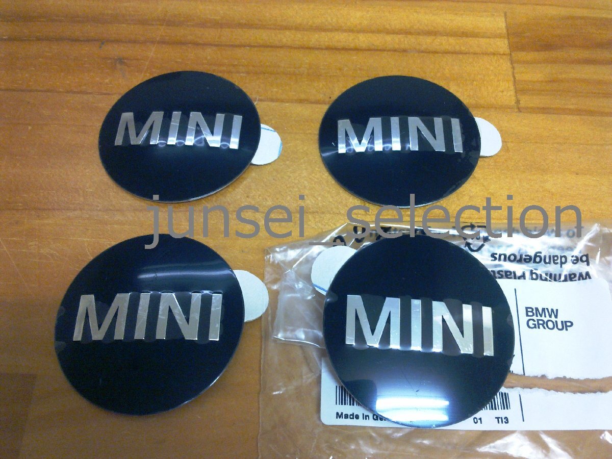 BMW MINI 純正 ホイールエンブレム センターキャップ シール 4枚set R50 R52 R53 R56 R55 R57 R58 R59 R60 R61 ONE COOPER S D SD ALL4 JCW