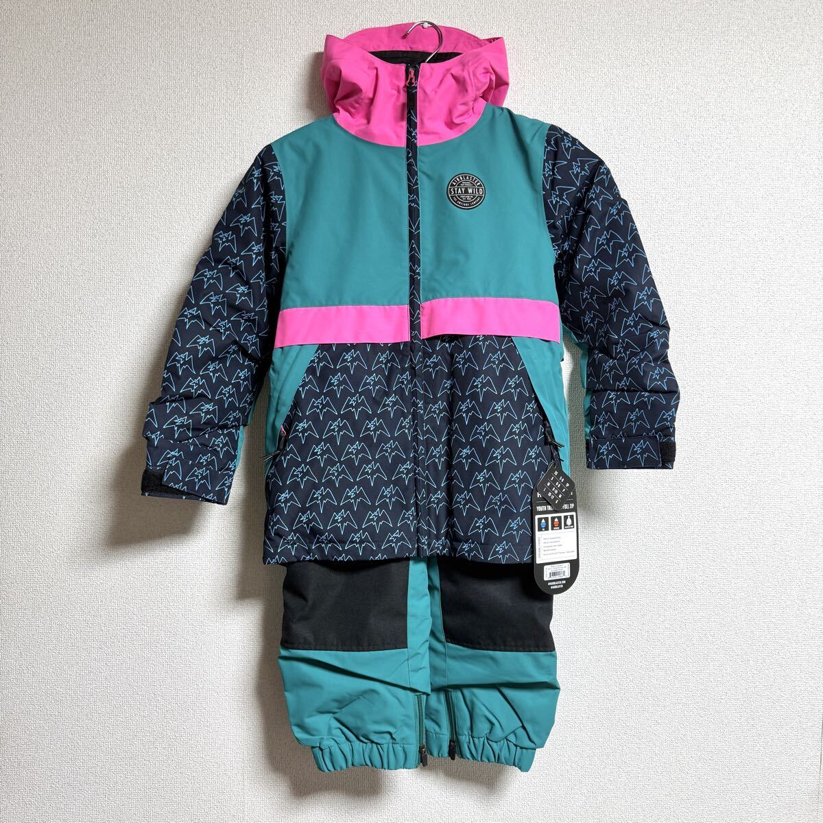 【新品 未使用品】AIRBLASTER エアブラスター キッズ ウェア＆パンツ 上下セット 140-150cm ベンチレーション付き / #10143