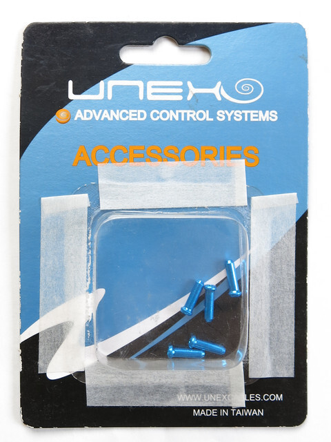 UNEX CBP03102 カラード インナー ワイヤー エンドキャップ ブルー 5個セット 4