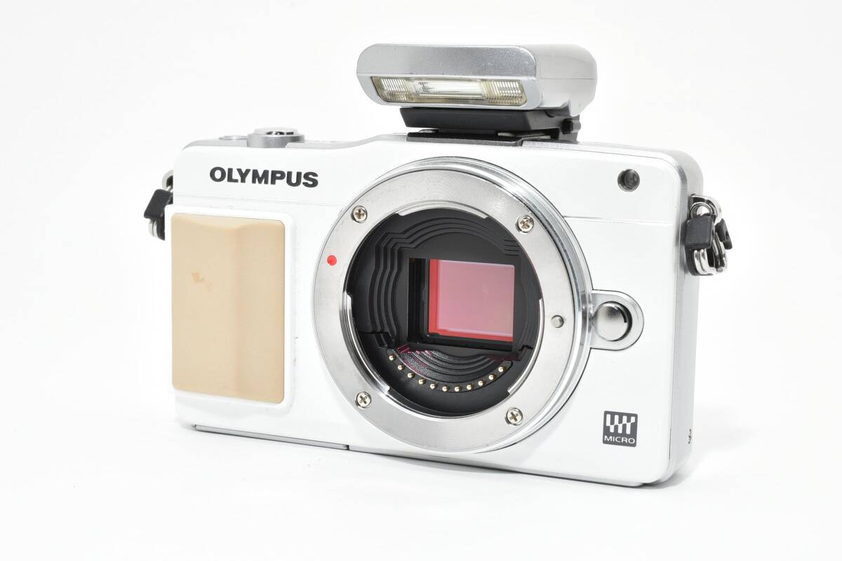 ショット数971回＊OLYMPUS PEN Mini E-PM2 ミラーレス一眼カメラ マイクロフォーサーズマウント オリンパス フラッシュ付