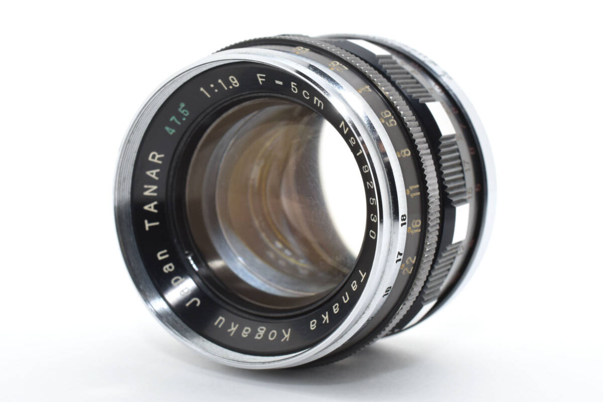 希少＊田中光学 Tanar 5cm F1.9 Tanaka Kogaku 47.5° 50mm タナー 単焦点 標準レンズ ライカ L39 Lマウント