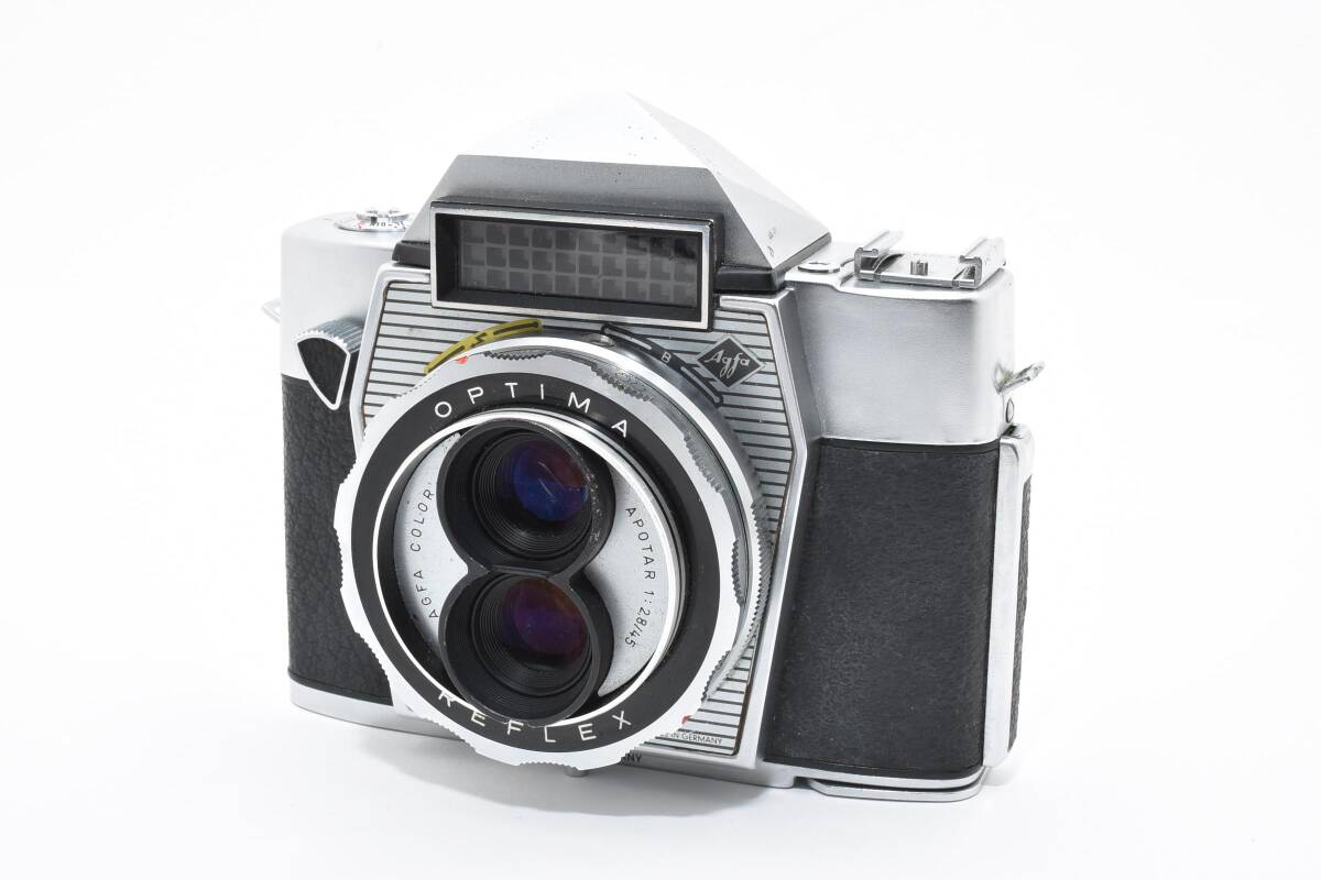 希少＊AGFA アグファ OPTIMA REFLEX APOTAR 45mm F2.8 二眼レフ 35mmフィルムカメラ ドイツ製