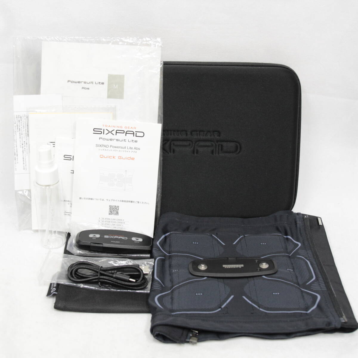 SIXPAD Powersuit Lite Abs シックスパッド パワースーツライト アブズ Mサイズ SE-AT00B-M/AM-CD00B-M SE-AX00A/AM-CE00A 2412-K0101M(NT)