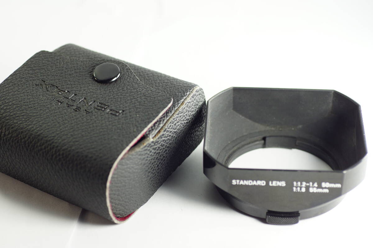 plnyeA006『並品』スPENTAX STANDARD LENS 1.2-1.4 50mm 1.8 55mm ペンタックス 角型レンズフード（52mm径）