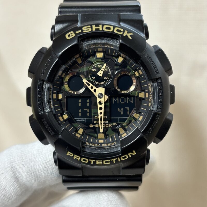 電池交換済 CASIO カシオ G-SHOCK ジーショック GA-1000F カモフラージュ 迷彩 文字盤 IW511BT32CSGSH_B