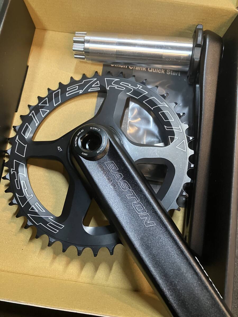 新品未使用EASTON EA90 170mmアルミクランク　42T　チェーンリング　BSA68　BB　クランクセット　イーストン　グラベル