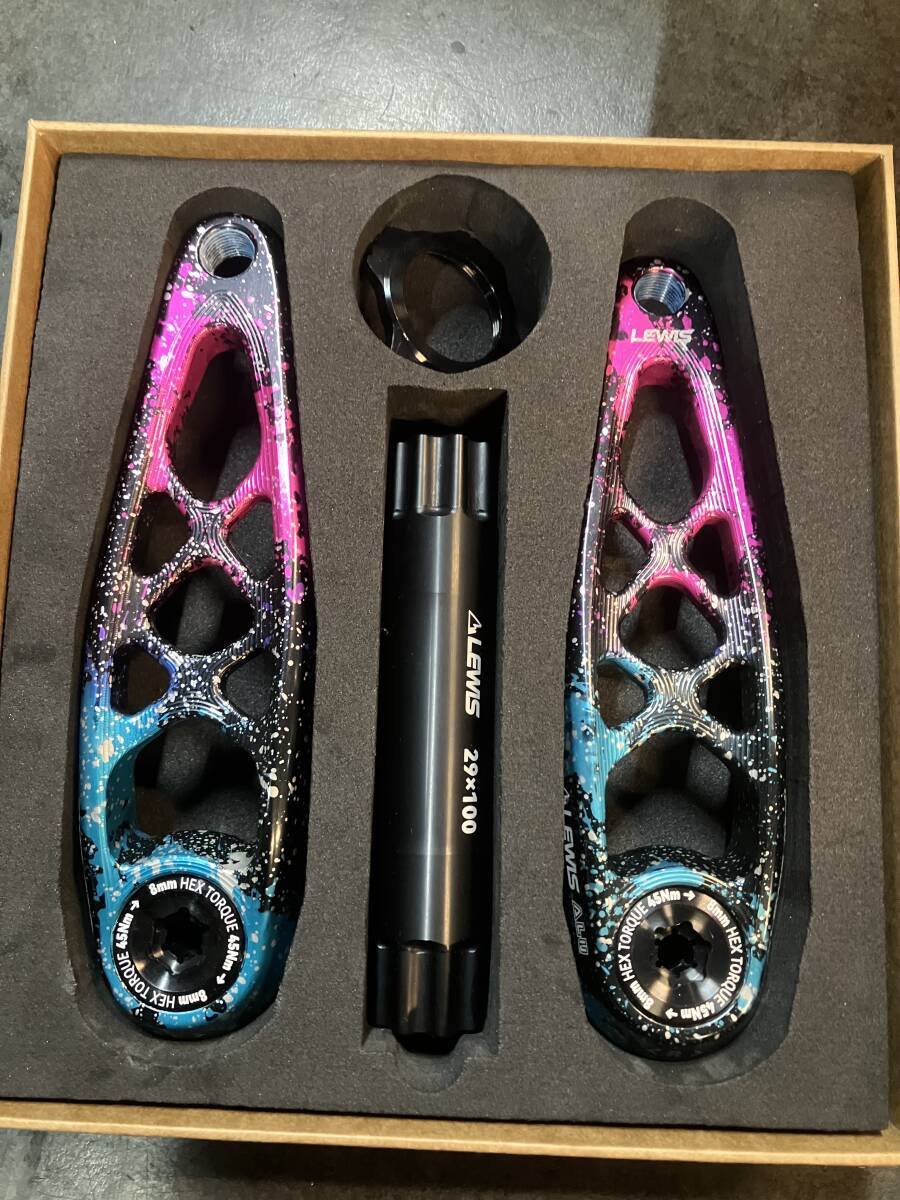 新品未使用lewis blake クランクセット　アルミクランク　MTB sram DUB BOOST 162.5mm shimano マウンテンバイク