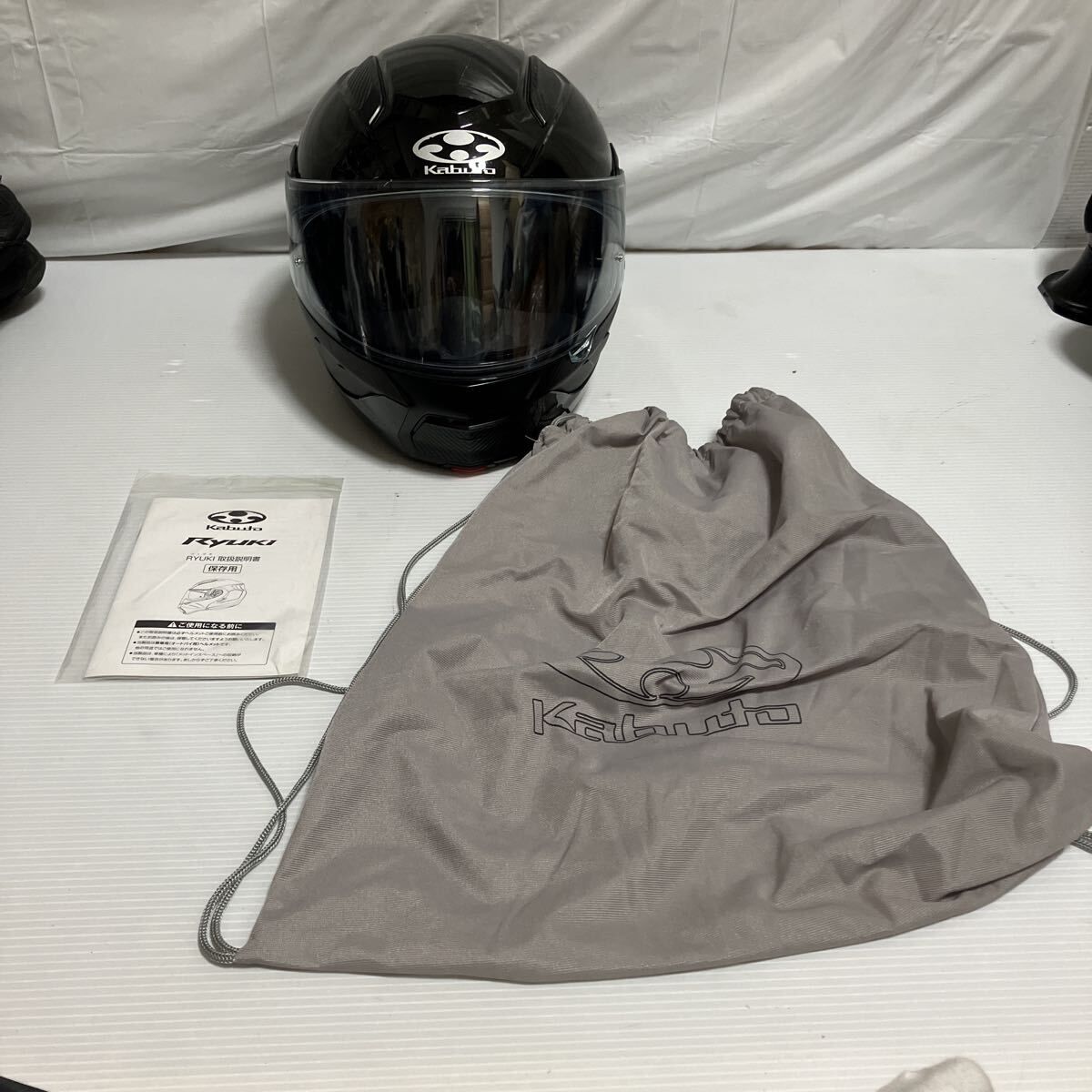 R416 OGK Kubuto RYUKI ブラックメタリック Mサイズ(57-58CM)　カブト　リュウキ