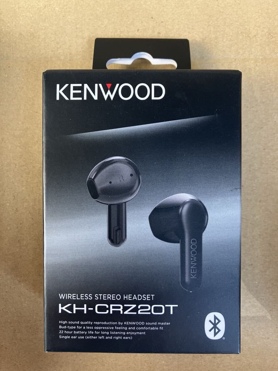 ケンウッド KENWOOD 完全ワイヤレスイヤホン Bluetooth対応 ブラック KH-CRZ20T-B 未使用品