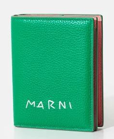 マルニ MARNI　二つ折りミニ財布コンパクト　シーグリーン　PFMO0107U0 P6533 