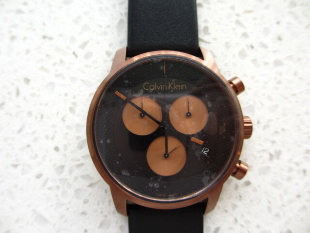 Calvin Klein カルバンクライン　クロノグラフ腕時計 K2G17TC1 SWISS MADE