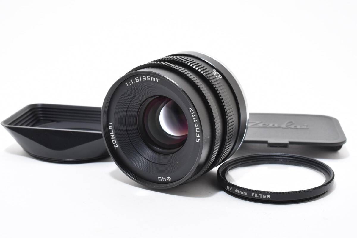 【極上美品★】ZONLAI 35mm F1.6 Xマウント フジフィルム #M12363