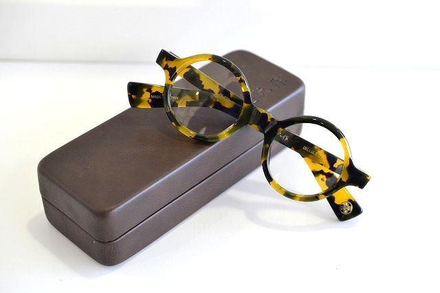 越前國 甚六作 JN-077 クラシック ラウンド セルロイド使用 ノー芯　メガネフレーム 新品未使用