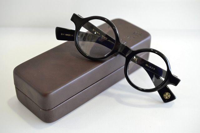 越前國 甚六作 JN-077 クラシック ラウンド セルロイド使用 ノー芯　メガネフレーム 新品未使用１