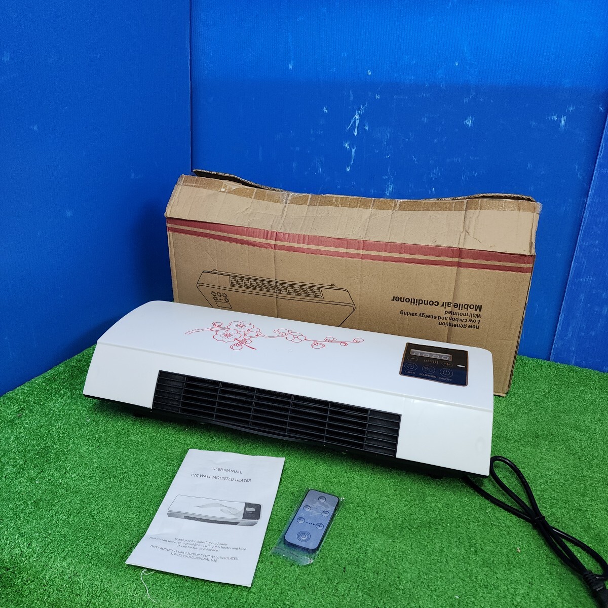 K9★壁掛け冷暖両用モバイルエアコンファン EMX-908 ヒーター エアコン・保証付き・店頭手渡しOK★2511
