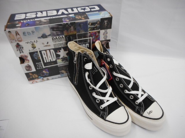 77 送80サ 1201YD04 CONVERSE × RADWINPS × atmos ALL STAR LIFTED Z HI AT RW コンバース オールスター BLACK サイズ27cm 未使用