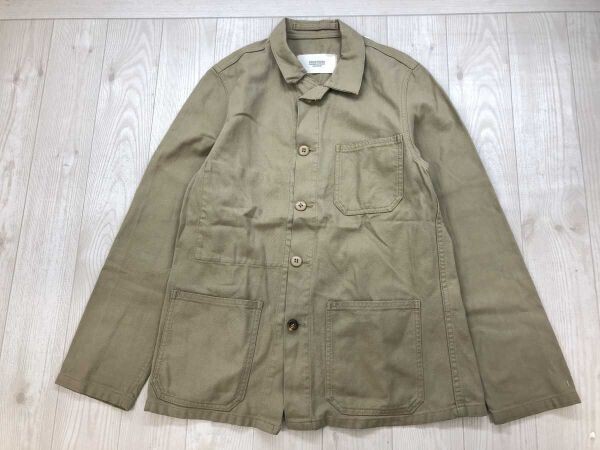 ズッカ トラバイユ ZUCCa TRAVAIL フレンチワーク ミリタリー サファリ シャツ ジャケット レディース コットン100% 0 ベージュ