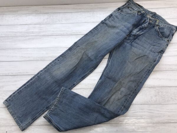 Lee Riders リー ライダース メンズ アメカジ ワーク USEDウォッシュ ストレート デニム ジーンズ パンツ ボトムス 綿100% 日本製 30 青