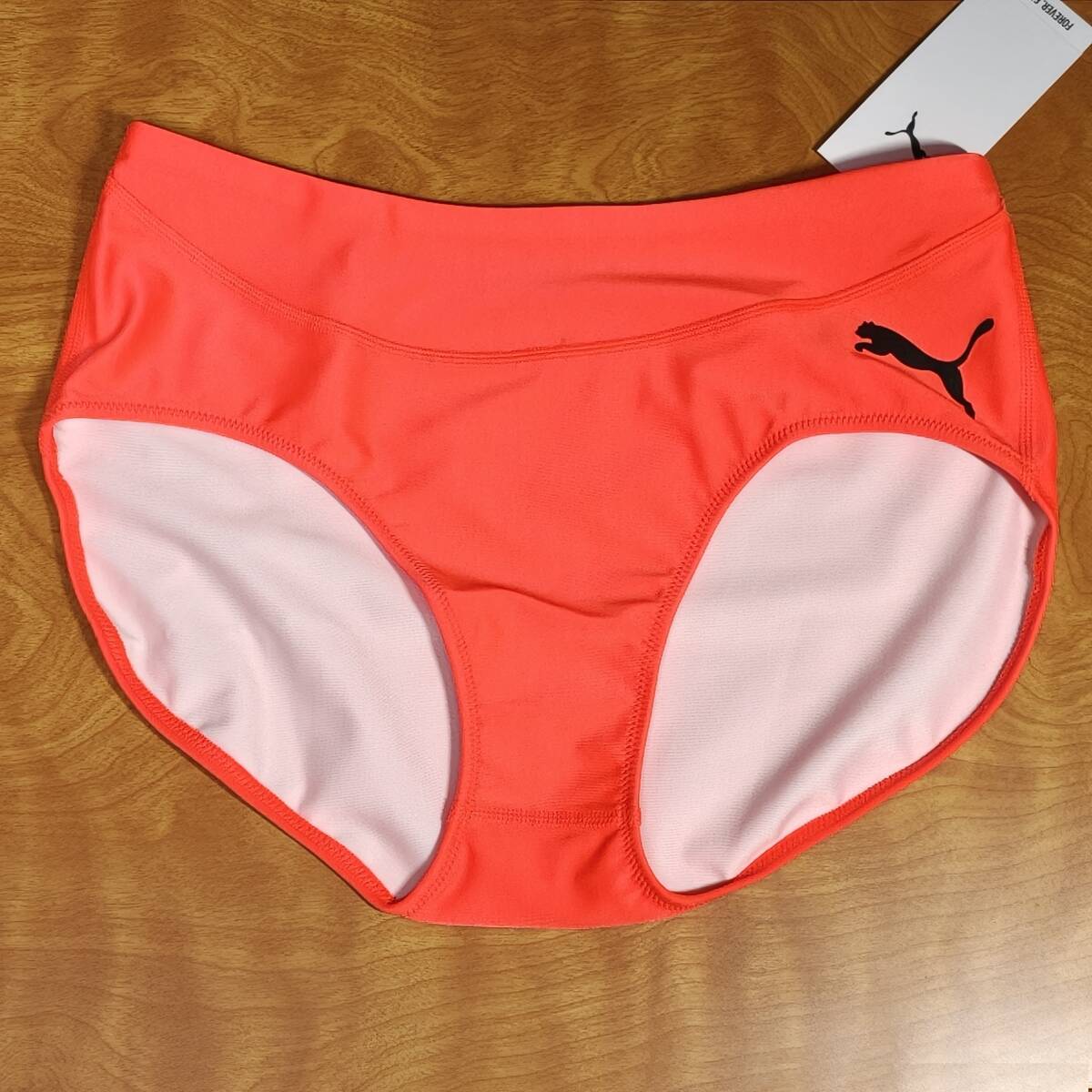新品「PUMA」 レーシングショーツ　海外/Sサイズ オレンジ/陸上競技/コンペ/プロ 検索用：ブルマ/コスプレ