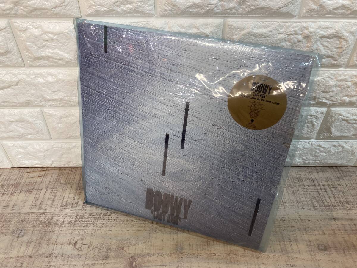 ☆美盤・ステッカー帯付　LPレコード　BOOWY LAST GIGS LIVE AT TOKYO DOME BIG EGG APRIL 4.5 1988 RT28-5200