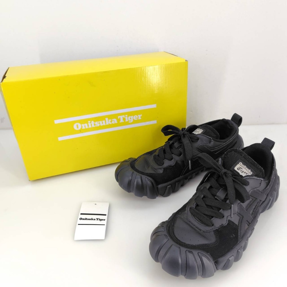 05w16550 オニツカタイガー ONITSUKA TIGER デンティグレ エルエス DENTIGRE LS ブラック 28.5cm メンズ スニーカー 1183B421 中古品