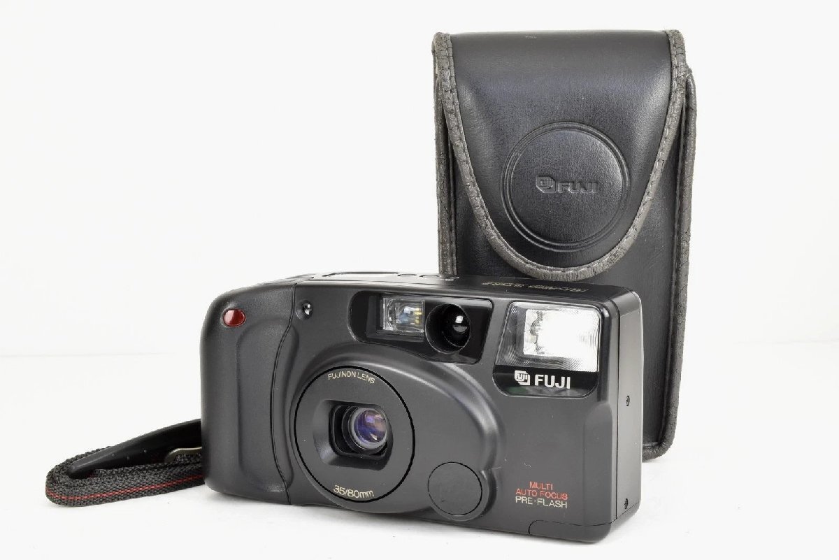 【極上美品】Fuji Tele Cardia Super III 35mm コンパクトフィルムカメラ ケース付