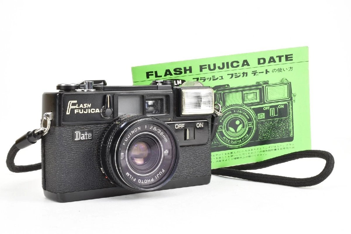 【現状/部品取り】Fujica DATE 35mm コンパクト フィルムカメラ Fujinon 38mm f2.8