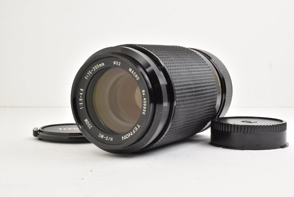 TEFNON H/D-MC ZOOM 75-205mm F3.8-4.8 Macro Canon FDマウント用 ズームレンズ 現状品 修理前提 ジャンク扱い