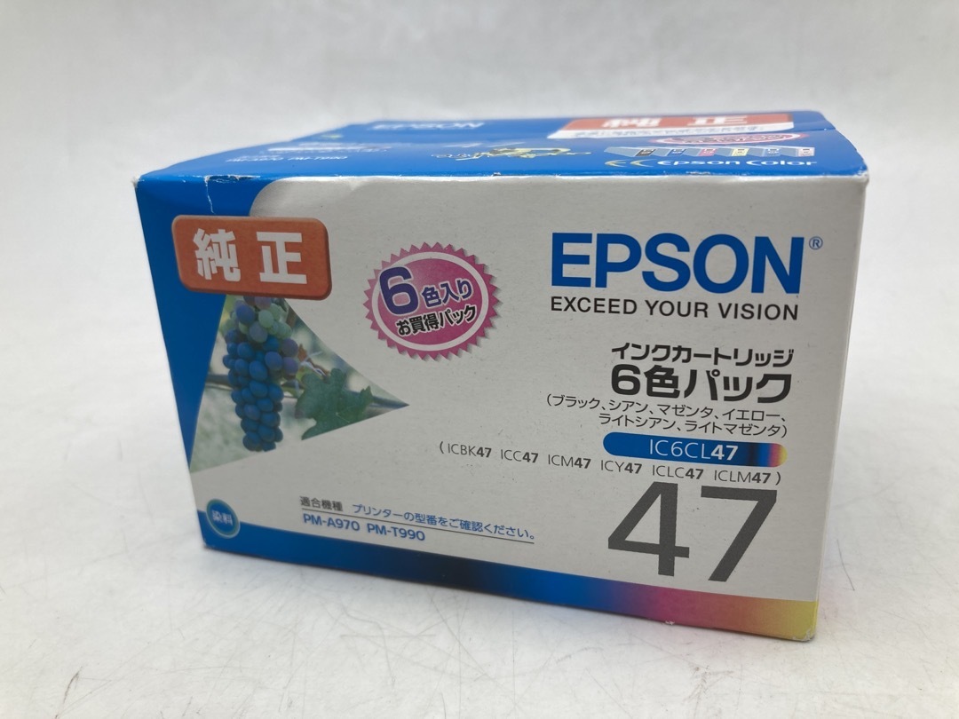 EPSON IC6CL47 6色マルチパック ブドウ 純正インクカートリッジ アウトレット 期限切れ 未使用 未開封