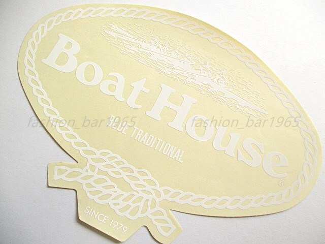 希少★ボートハウス Boat House★定番ロゴ ハウスマーク ステッカー 大判サイズ / キャプテンサンタ アイビー VAN JAC ヴァンヂャケット