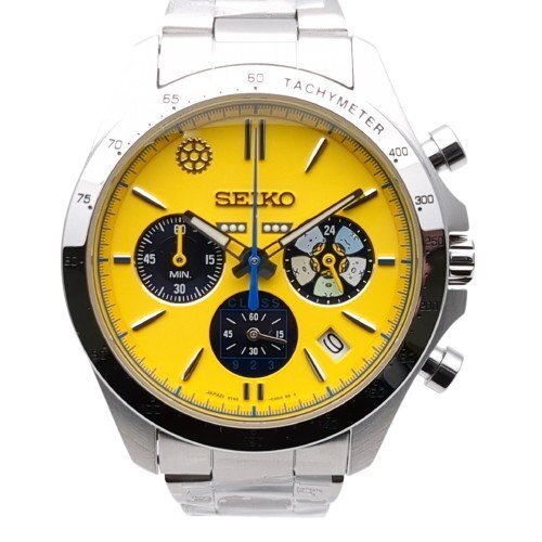 【未使用品】 SEIKO セイコー 8T63-03N0 すみっコぐらし ドクターイエロー 限定5000本 腕時計 メンズ クォーツ クロノグラフ 稼働品 中古