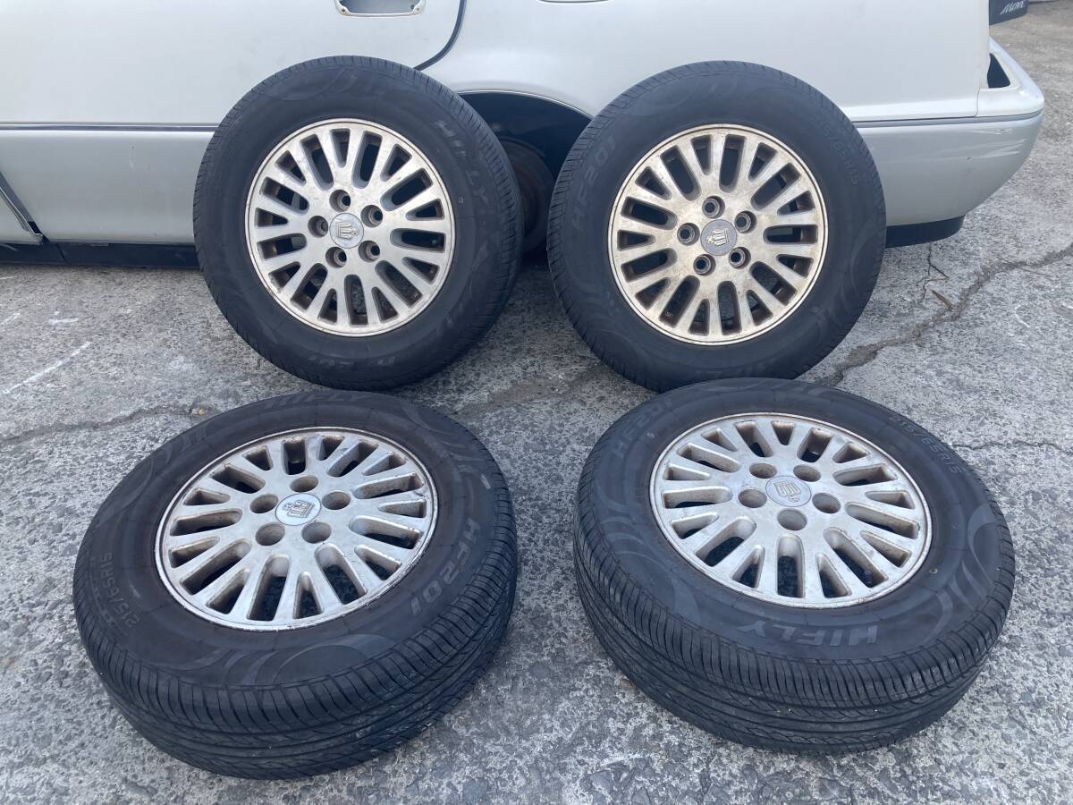 トヨタ クラウンマジェスタ TA-JZS177 2JZ-FSE タイヤ付きホイル アルミホイル 15インチ 215/65-15 2024年 管28133