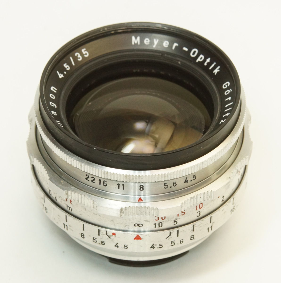 ドイツ製 Meyer-Optik Gorlitz Primagon 4.5/35 Exakta 12N-958 Q1 絞羽10枚 60年代