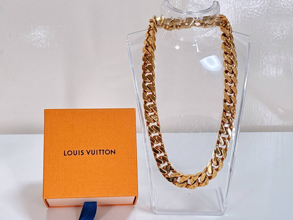 LOUIS VUITTON ルイヴィトン コリエチェーン M00304 モノグラム チェーンリンクス ネックレス ゴールド 喜平 アクセサリー
