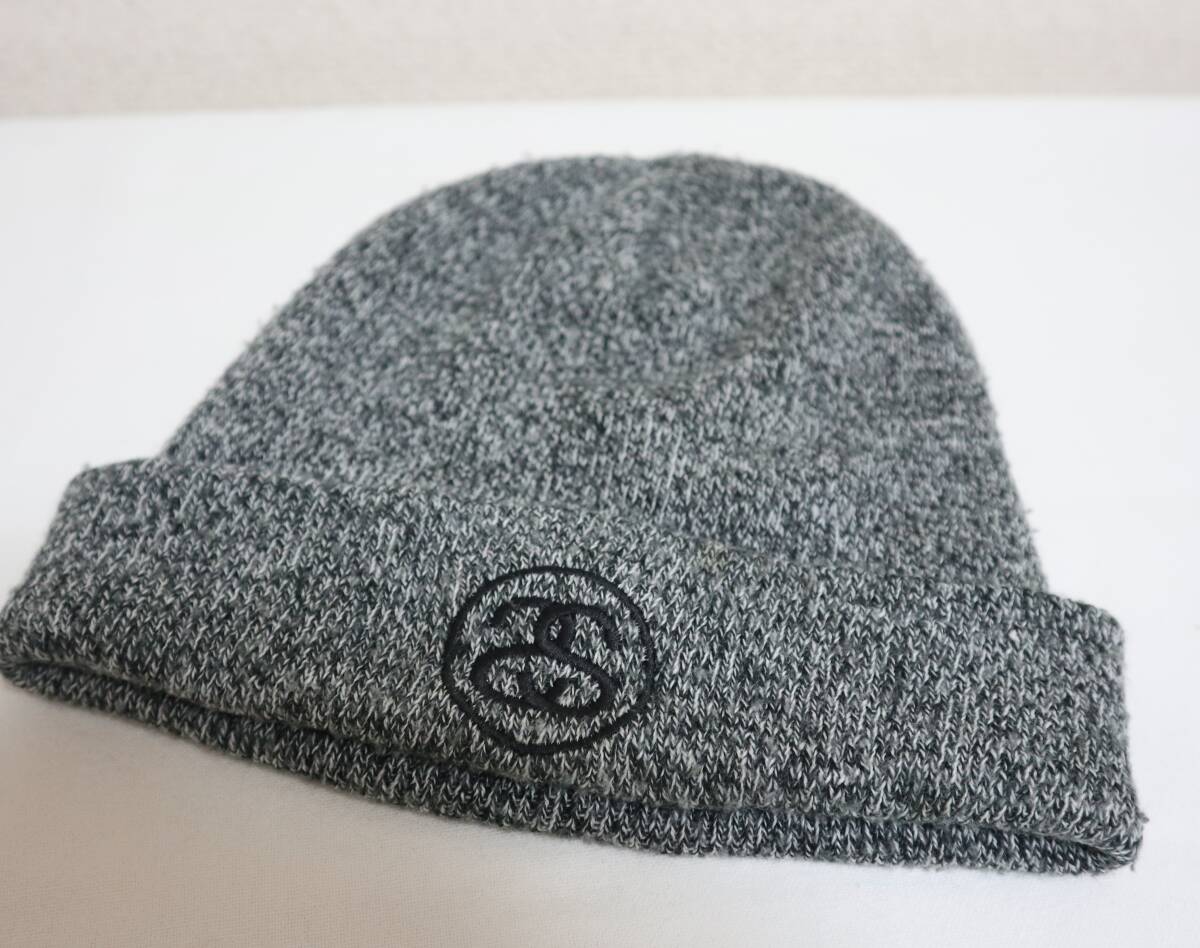 ☆OLD STUSSY ビー二－☆ニット帽☆アメリカ製☆USA☆ステューシー