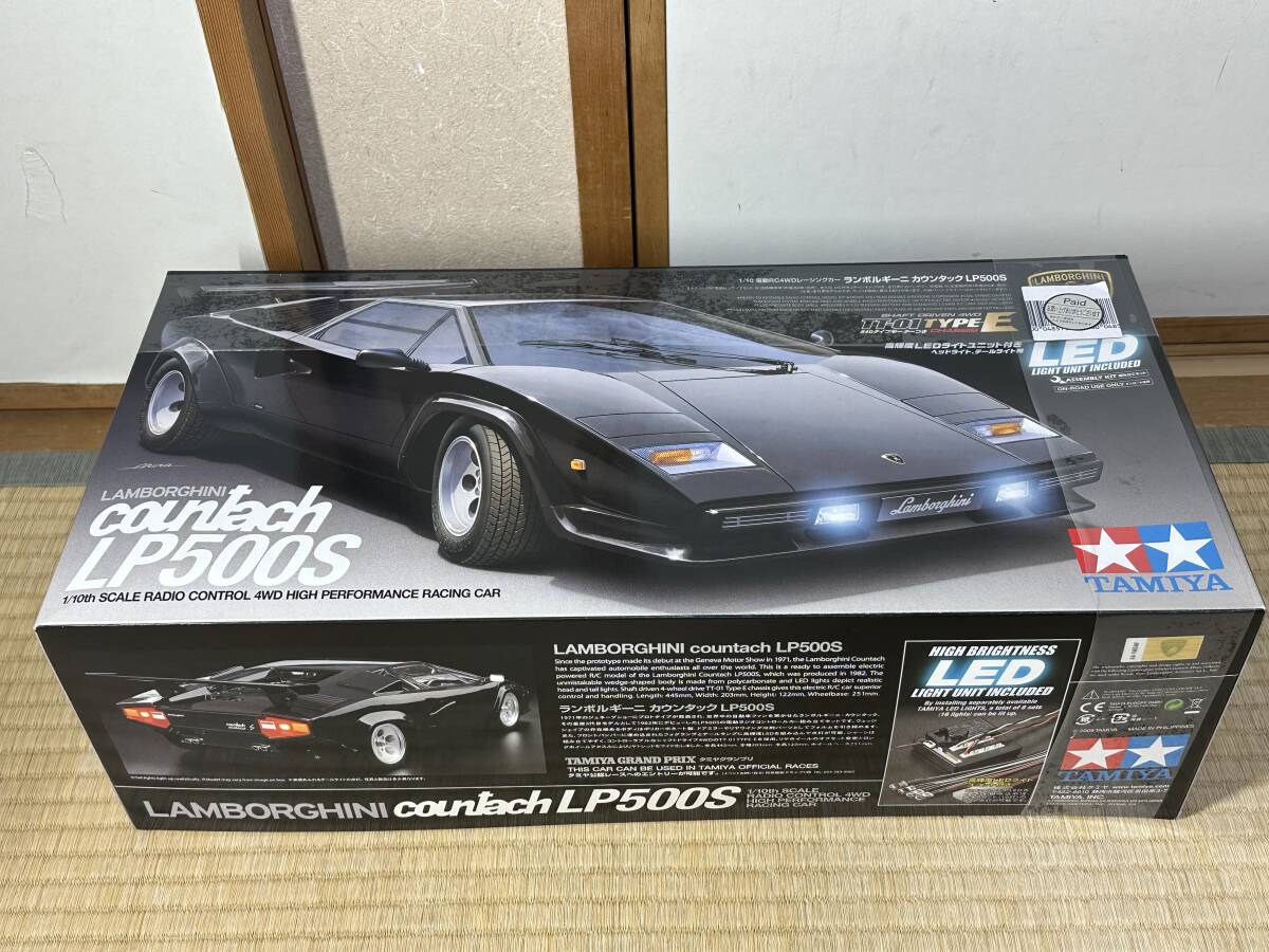 未組立 TAMIYA タミヤ 1/10 電動RC 4WDレーシングカー　ランボルギーニ カウンタック LP500S