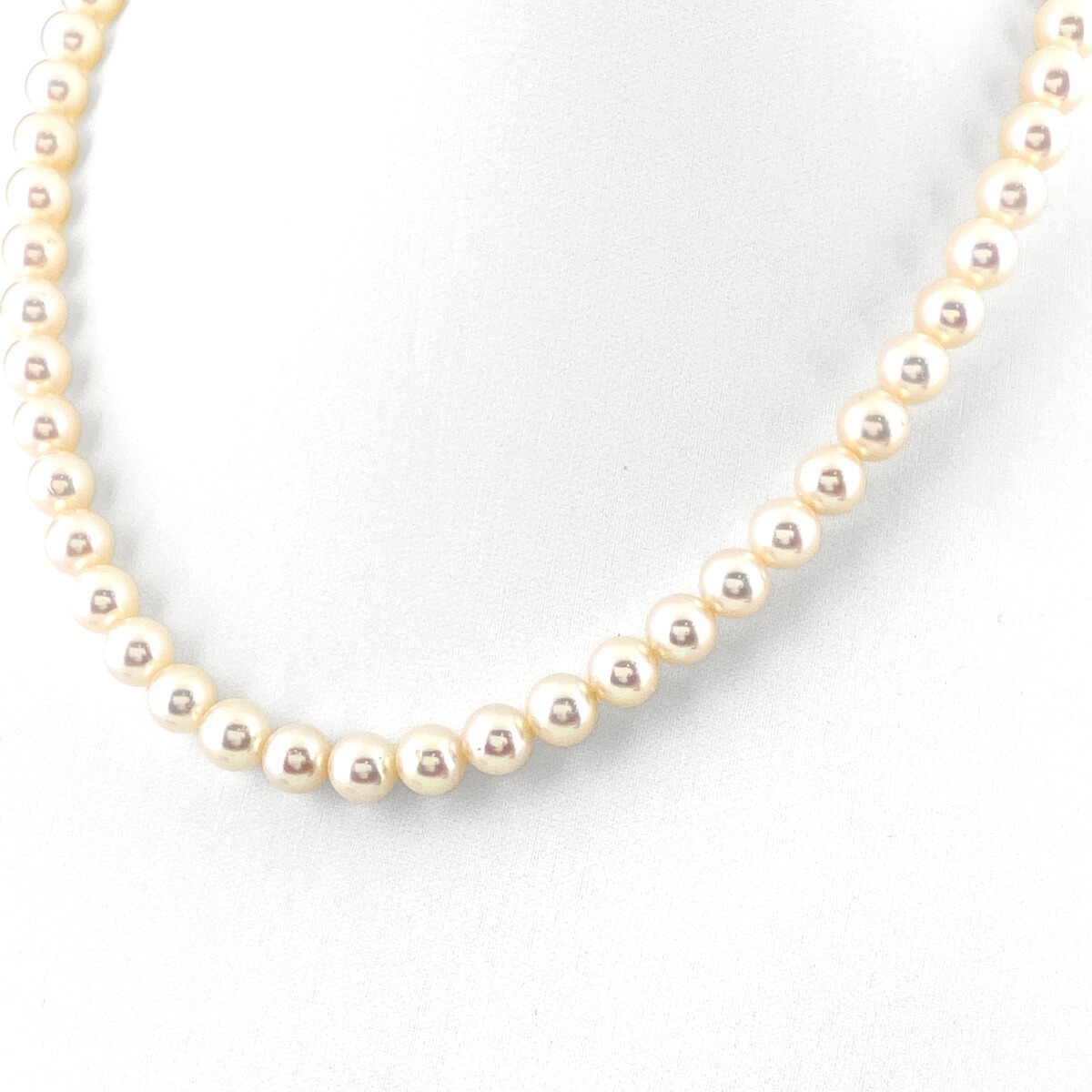 タサキ TASAKI パール デザインネックレス WG ホワイトゴールド ペンダント ネックレス K14 WG パール レディース 【中古】