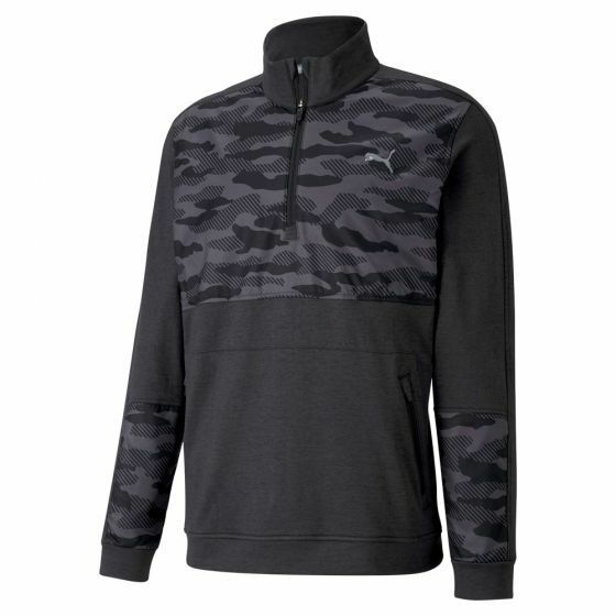 USプーマ コブラ 大人気完売品 Camo 1/4ZIP 黒XXL 特注刺繍入り