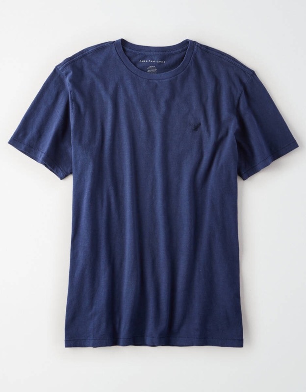 セール! 正規品 本物 新品 アメリカンイーグル クルーネック Tシャツ AMERICAN EAGLE 知的で 上品 最強カラー ネイビー 濃紺 XS ( S