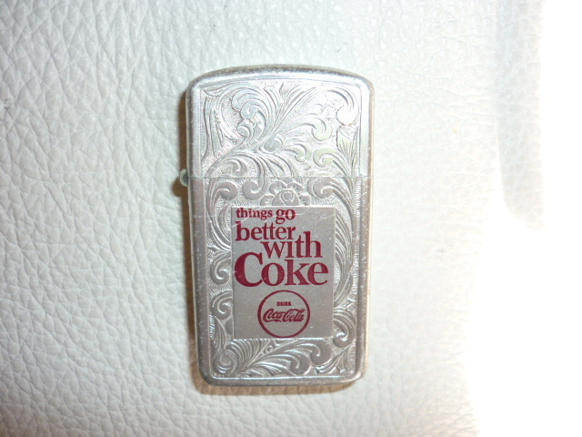 ■非売品 美品 1960年代 アメリカ製！パーク（Park）オイルライター thing go better with Coke DRINK COCA COLA（コカ・コーラ）