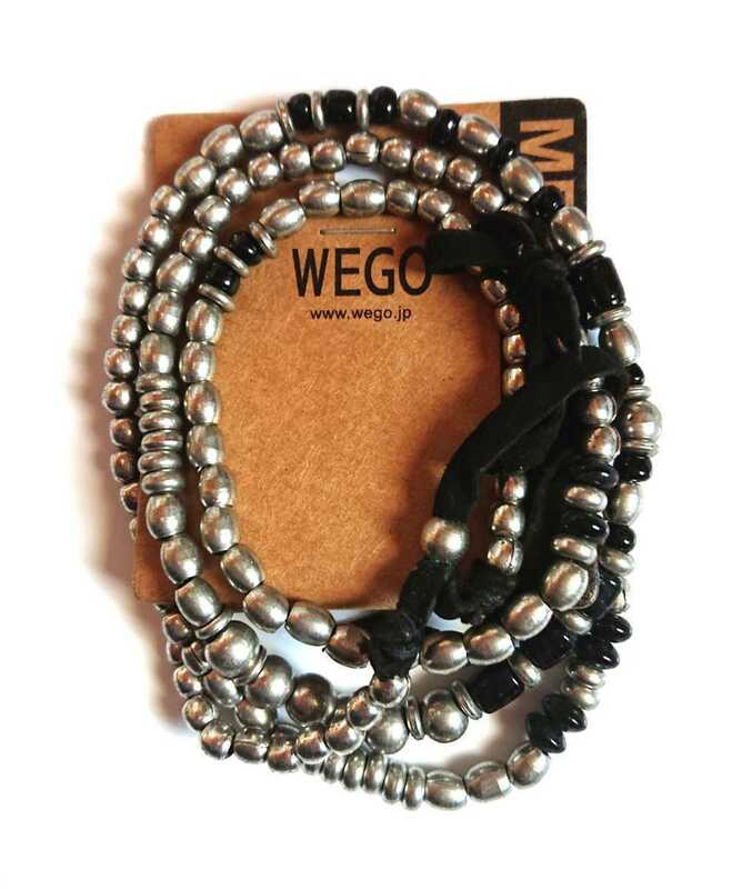 【新品未使用】WEGO ウィゴー　メンズ メタルネックレス　ブラック フリーサイズ