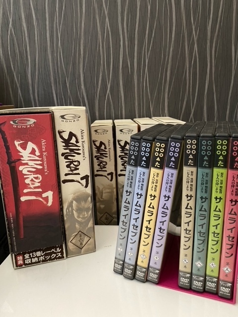 DVD　SAMUAI７　サムライセブン　原作：黒澤　明監督　「七人の侍」より　１３巻セット　BOX