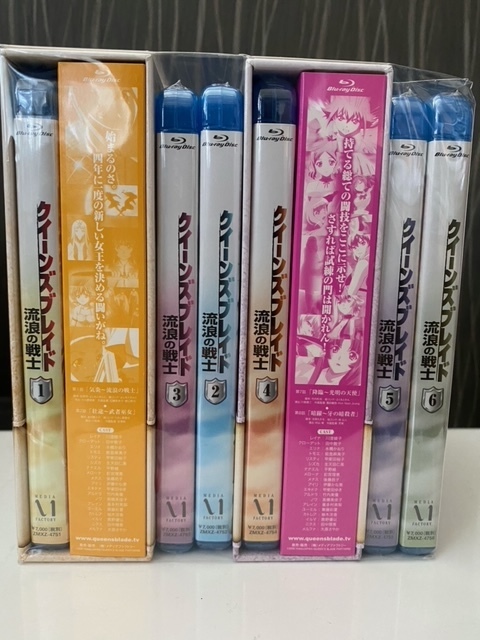 Blu-ray　クイーンズブレイド　流浪の戦士　６巻セット　BOX　初回　ブルーレイ
