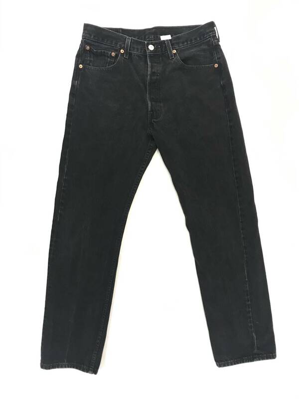 古着 1473 W33 デニム パンツ ビンテージ 80 70 60 vintage リーバイス Levi's ジーンズ 501 ダメージ ヒゲ black ブラック