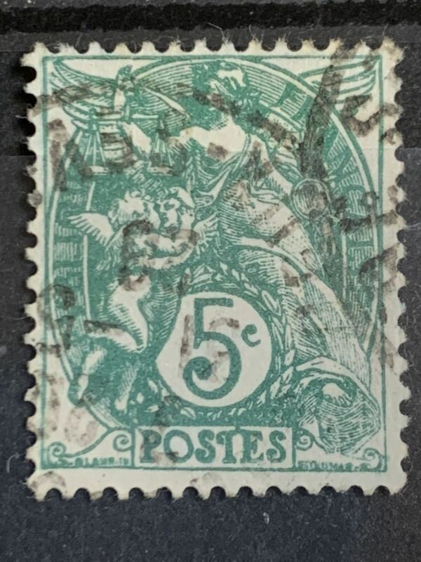 フランス切手★ブランク・タイプ(自由、平等、友愛)1900年