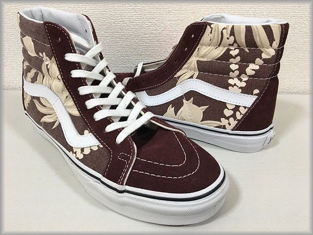 バンズ VANS SK8-HI スケハイ Van Doren マルーン アロハ サイズ27.0 [O]
