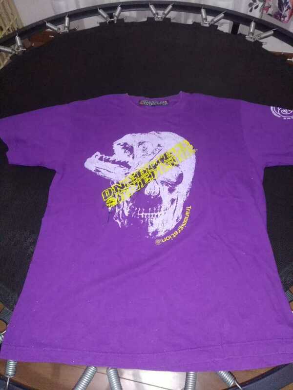 ワンバイトワンフィッシュ Tシャツ　Lサイズ　中古品　紫