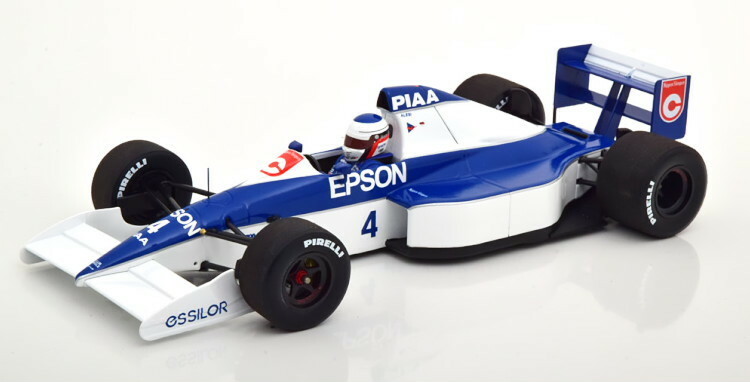 ミニチャンプス 1/18 ティレリ フォード 018 アメリカグランプリ 1990 マルボロステッカー付 330台限定 Tyrrell Ford GP USA Alesi