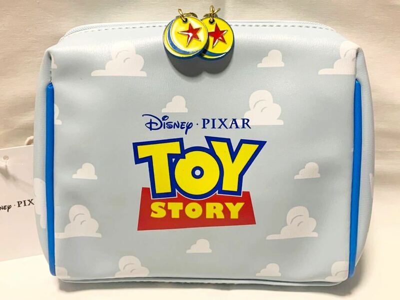 貴重！TOY STORY/トイ・ストーリー☆雲柄ポーチ☆DISNEY PIXAR ディズニーピクサー☆ルクソーボール